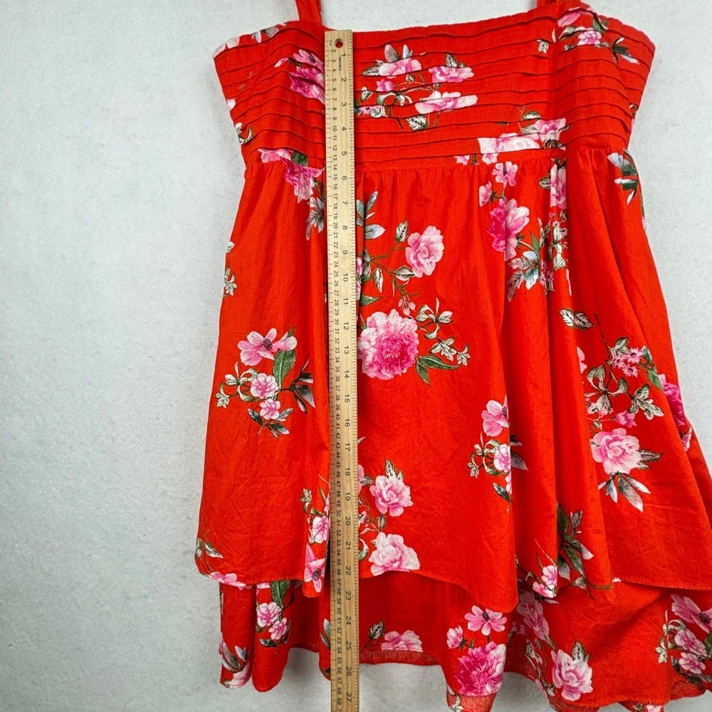 Francescas Dress Womens Large Floral Tiered Mini Cottagecore NWT - Picture 8 of 11